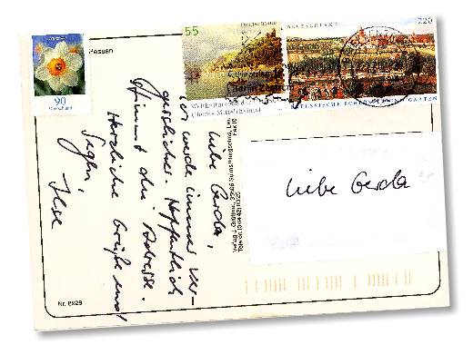 Postkarte : Von Frau Hofmann