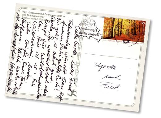 Postkarte : Von Frau Hofmann